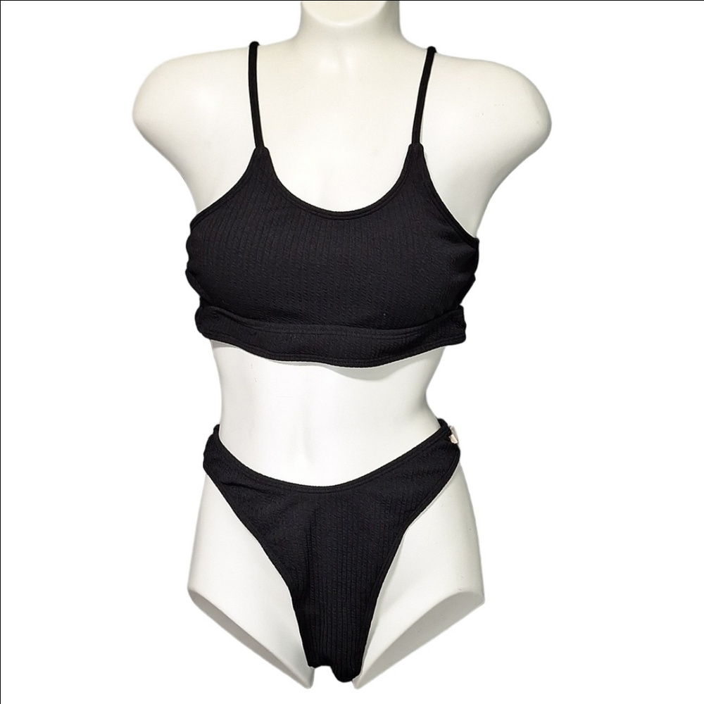 Zaful Bikini Swimsuit Set Black
